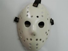 HALLOWEEN HORROR MOVIE PROP - Jason Modified Hockey Mask White
