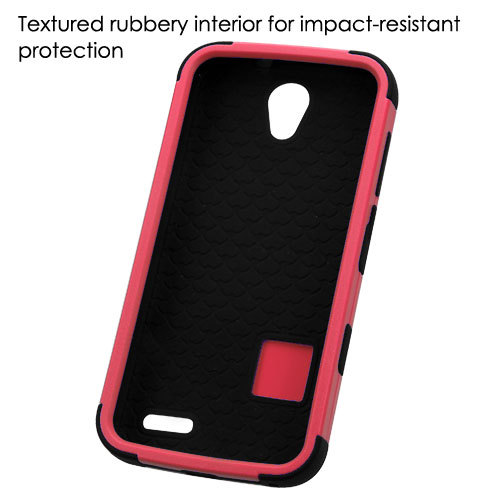 Estuche rígido híbrido multicapa antichoque + cubierta de recubrimiento para ZTE Grand X 3 Z959 Warp 7 - Imagen 22 de 37