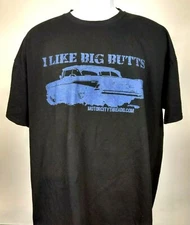 I LIKE BIG BUTTS MOTOR CITY THREADS T-Shirt 2XL Classic Cars Auto Vintage #175