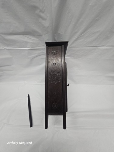 Antique French doll Miniature Breton Brittany Clock in Chestnut - Picture 7 of 21