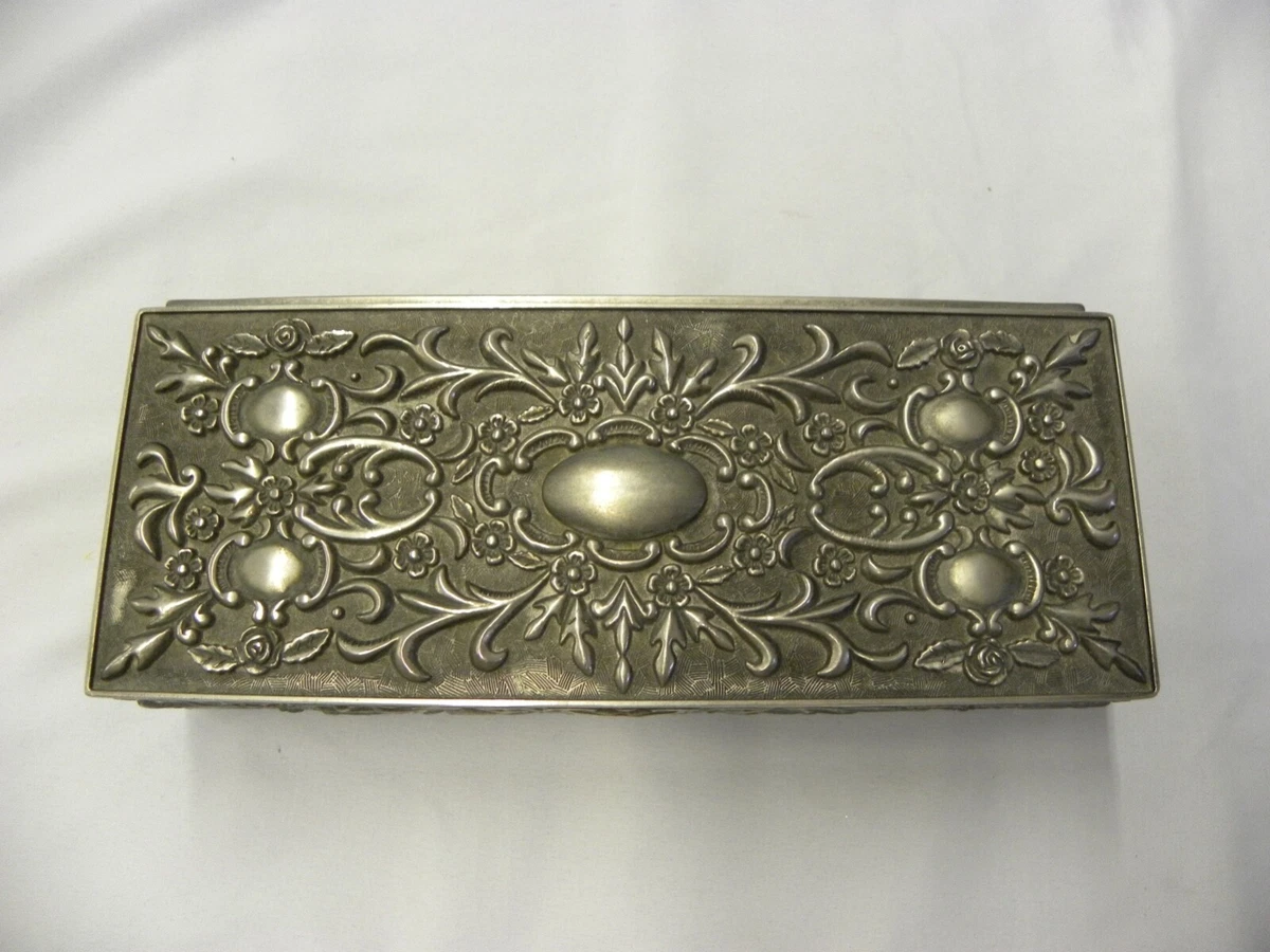 Vintage Circa 1992 Godinger Silver Lidded Jewelry Box, 54 OFF