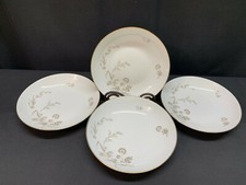 Johann Haviland "TAUPE WILDFLOWERS"  ~ Set of 4 ~ Soup Bowls ~ 7 1/2"
