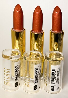 NEW (3) MILANI BRONZE COLLECTION LIPSTICKS - #47 DOLCI - Limited Edition RARE!