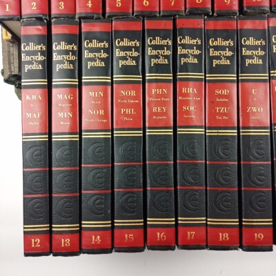 Vintage 1959 Collier s Encyclopedia Complete Set Volumes 1-20