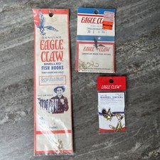 Eagle Claw USA Made Fishing Hooks Lot of 3