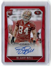Blake Bell RC Auto 2015 Panini Prizm Rookie Signatures Red 231/299 San Francisco