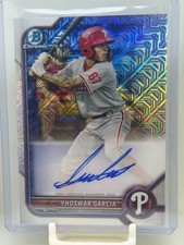 2022 Bowman - Mega Box Chrome Mojo Autographs Yhoswar Garcia #BMA-YG (AU, RC)