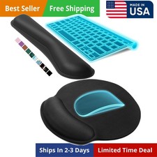 Upgraded Ergonomic Keyboard Wrist Rest Support Cushion Pad, Comfy Soft ...