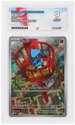 Pokemon Riolu MEP010 Illustration Rare Promo Ace 9 Black Star Ace Label 