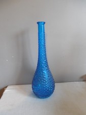 GRANDE BOUTEILLE EN VERRE BLEU