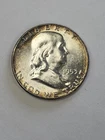 1953 BU Franklin Half Dollar From BU Uncirculated Free Shiping (Small Toned)