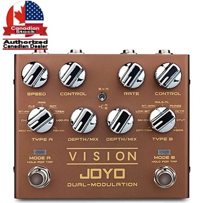 JOYO R-09 VISION Guitar Effect Pedal Multi-Effect Dual Channel True Bypass 9V CA