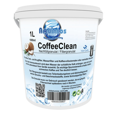 CoffeeClean Nachfüll Granulat Filtergranulat Wasserfilter Kaffeevollautomaten 