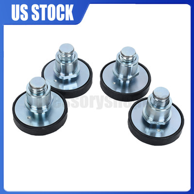 NEW 4PK Auto Car Lift Round Tray Rubber Pads Peg Screw-up Pads 50mm US