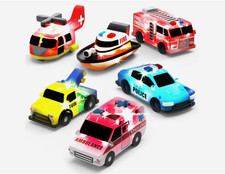 Tub Works  Emergency  Cars Light Up Bath Toys, 6 Pack  Water-Activated Light...