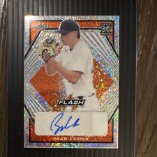 Leaf 2021 Flash Ryan Cusick #BA-RC2 Orange /10 Rookie Autograph Baseball Card