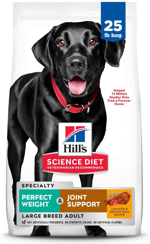 Hill's Science Diet Perfect Weight Management Large Breed Adult Dry Dog Food, 25