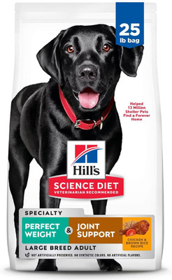 Hill's Science Diet Perfect Weight Management Large Breed Adult Dry Dog Food, 25