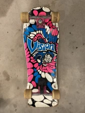 Vintage 1985 Vision Hippie Stick skateboard  Gullwing Sims 63 Old Ghosts