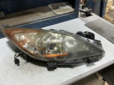 Passenger Headlight Gx Halogen Chrome Projector Bezel Fits 10-13 MAZDA 3 846720