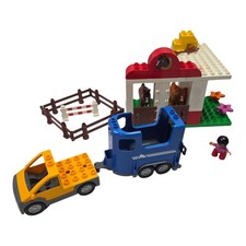 37 De 38 Ladrillos De Lego Duplo Caballos Establos 5648 Sin Caja/Manual