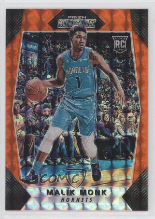 2017-18 Panini Prizm Mosaic Orange Malik Monk #36 Rookie RC h8k