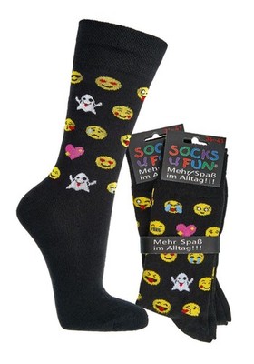 Fun-Socken ''SMILE'' Socks 4 Fun unisex 2 Größen
