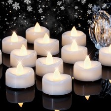LED Candles, Tea Lights Candles Battery Operated Bulk, 50-Pack Long-Lasting 2...