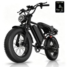 20" FAT TIRE ADULTS ELECTRIC BIKE 1500W 31MPH 48V 18AH MOUNTAIN EBIKE