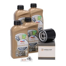 4L TOTAL INEO XTRA FIRST 0W20 + HIRSCHER Ölfilter für PSA OPEL TOYOTA 1.2 Turbo