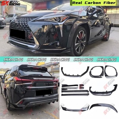 Carbon Fiber Side Skirts Front Rear Lip Body Kits Fits 19-24 Lexus UX200 UX250h
