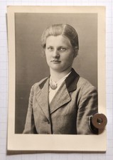 Zdjęcie: młoda kobieta w mundurze, KOŁO, służba pracy,BDM, Robotnicze panie II wojna światowa