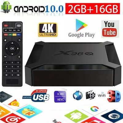Smart TV Box X96Q 2GB + 16GB 4K Android 10.0 Quad-Core H313 HDMI 2.0 LAN WIFI