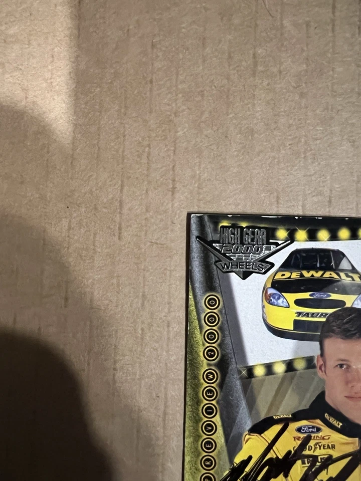 AUTOGRAPHED MATT KENSETH 2000 High Gear Wheels #66 NASCAR Racing Card - Image 3 of 4