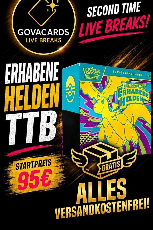 🚚 VERSANDFREI | 2. Live Event | Erhabene Helden TTB  Ab 95€