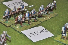 28mm medieval / burgundian - halberds 12 figs - (131590)