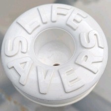 VTG Deka Lifesaver Mug Plastic 1981 Made in USA Colorful #269