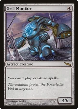Grid Monitor Mirrodin Magic The Gathering MTG Card