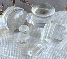 PAIR Clear Glass Single Flare Plugs Gauges Tunnels Earlets Body Piercing Jewelry