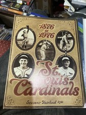 1976 St. Louis Cardinals Baseball Yearbook Magazine Ted Simmons Lou Brock