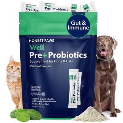 Best Honest Paws Probiotics for Dogs - Digestive & Immune Support Powder with