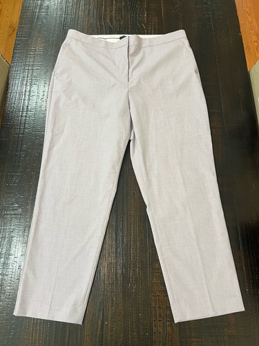 Ann Taylor, Ann Taylor Curvy Fit Dress Pants Womens 16 Lavender Straight Leg Career Slacks