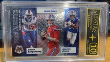 ASG Gem Mint 10! 2020 Panini Mosaic Flea Flicker #3 Singletary/ Allen/ Diggs