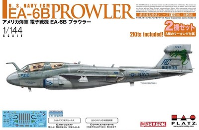 1/144 ECM Attack Aircraft : Grumman EA-6B Prowler ''2in1''  [USN] #AE144-3 : PLATZ