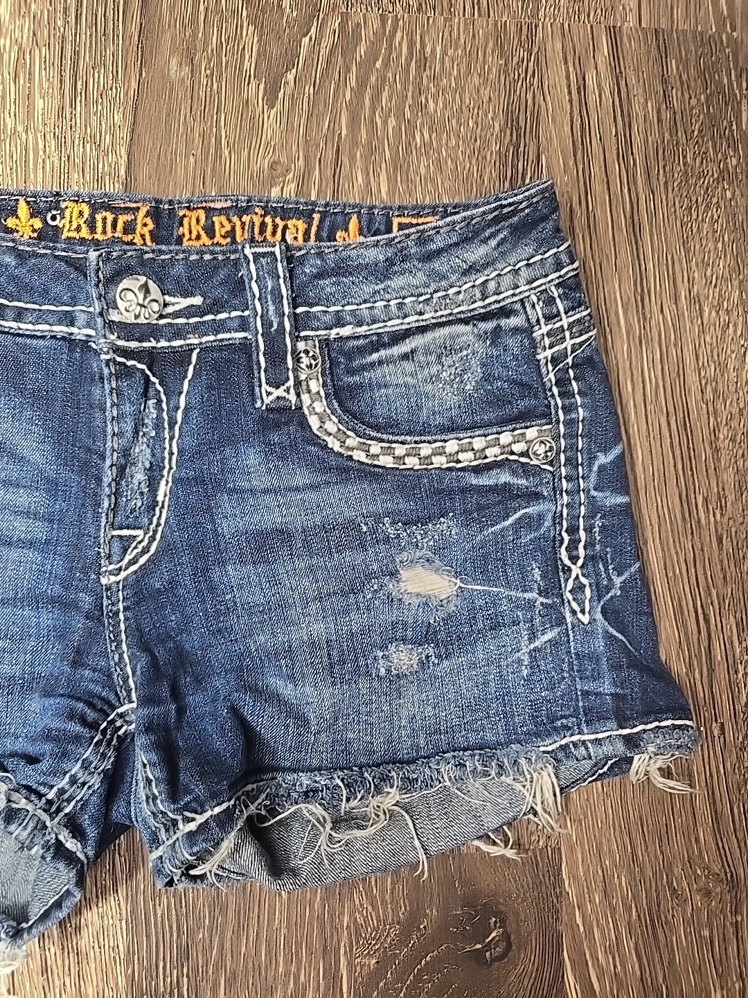 Size 28 Rock Revival Venus Womens Shorts image 5