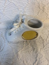 Vintage Baby Shoe Photo Frame with Floral Design
