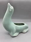 Vintage Red Wing Pottery Seal Sea Lion Figural Planter Celadon Green