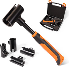 Heavy-Duty Door Hinge Gap Adjustment Tool Kit with Rubber Grip, 4 Sizes