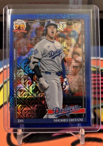 2026 Topps Series 1 Mojo Shohei Ohtani Blue Refractor 118/150 Dodgers #91C-47