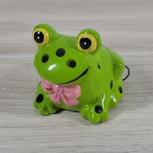 VTG Frog Measuring Tape Lorrie Designs Japan Polka Dot Anthropomorphic Cottage